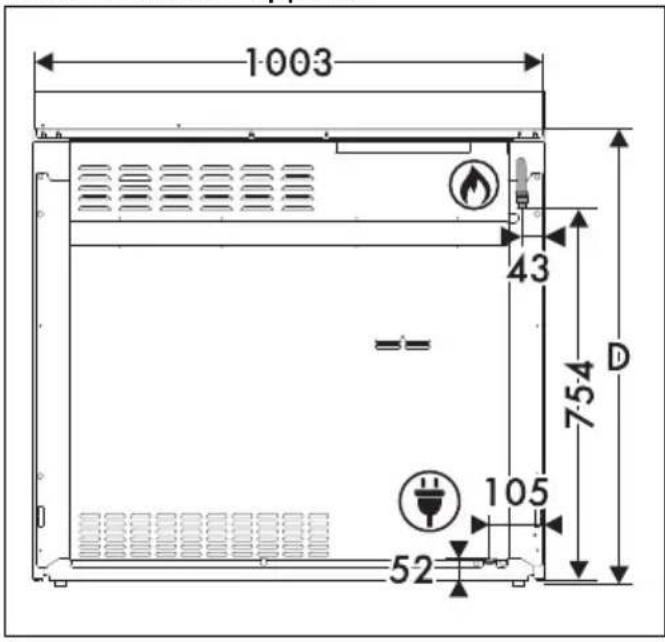 SMEG CX103GMBL - Dimensions de l'appareil - 1