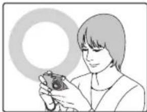 FUJIFILM FinePix AV140 - カメラを構えます。 - 1