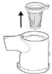 HISENSE HVC6463DA - Cleaning the dust bin and the filter - 5