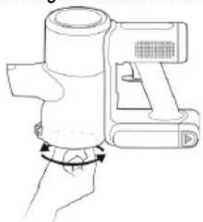 HISENSE HVC6463DA - Cleaning the dust bin and the filter - 1