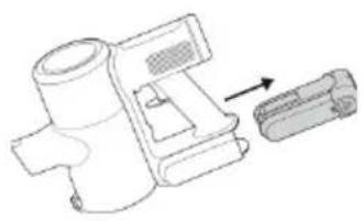 HISENSE HVC6463DA - Removing the battery from the vacuum cleaner - 2