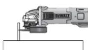 DEWALT DCB127 - MEULAGE DE CHANT AVEC DES MEULES (FIG. 11) - 2