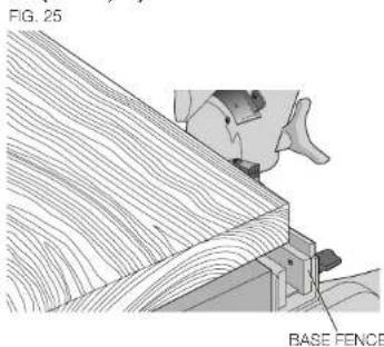 DEWALT DCB205 - SPECIAL SET-UP FOR WIDE CROSSCUTS (FIG. 24, 25) - 1