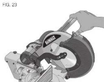 DEWALT DCB205 - SPECIAL SET-UP FOR WIDE CROSSCUTS (FIG. 24, 25) - 6