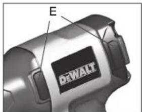 DEWALT DCB230 - AIR INLET - 2
