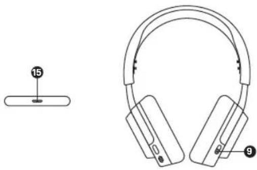 STEELSERIES Arctis Nova 5X Wireless - POWER ON/OFF - 1
