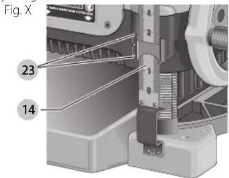 DEWALT DCB609 - Calibrating the Depth Adjustment Scale (Fig. X) - 1