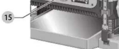 DEWALT DCB609 - Jauge de coupe du matériel (Fig. K) - 1