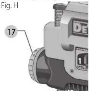 DEWALT DCB609 - Turret Stop (Fig. H) - 1
