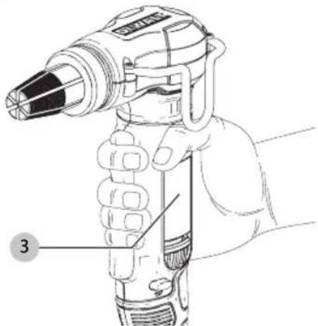 DEWALT DWHTHT450 - Position correcte des mains (Fig. F) - 1