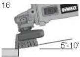 DEWALT DWHT20327 - USO DE CEPILLOS DE ALAMBRE CON FORMA DE COPA Y DISCOS DE ALAMBRE (FIG. 16, 17) - 1