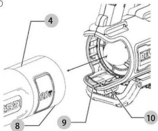 DEWALT DCBL722 - Ensemble de Tubo de Soplado (Fig. D) - 1