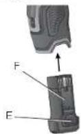 DEWALT DWST83472 - Installing and Removing the Battery Pack (Fig. 4) - 1
