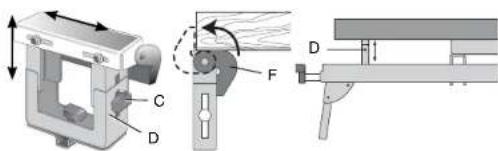 DEWALT DW739 - Work Stop/Support - 2