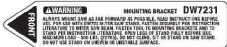 DEWALT DW739 - MITER SAW STAND DW723 - 1