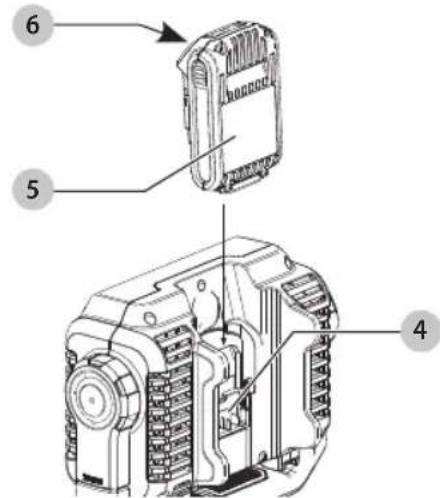 DEWALT DCL077 - Installing and Removing the Battery Pack (Fig. B) - 1