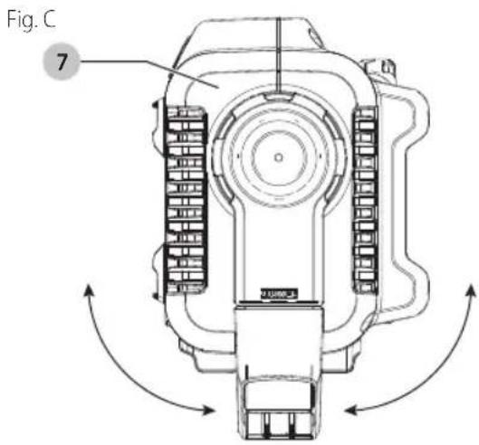 DEWALT DCL077 - Giro de Alojamento de Luz (Fig. C, D) - 1