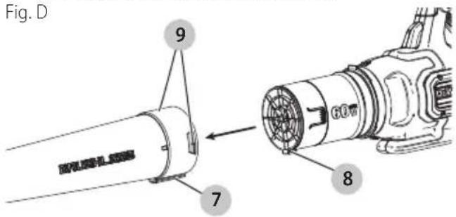 DEWALT DCBL772 - Blow Tube Assembly (Fig. D) - 1