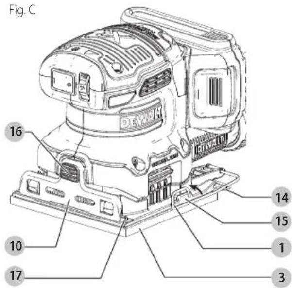 DEWALT DCB204 - Fitting Regular Abrasive Sheets (Fig. B-D) - 2