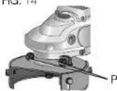 DEWALT DCB201-B3 - INSTALLATION DU DISPOSITIF DE PROTECTION POUR LES MEULES BOISSEAUX CONIQUES (FIG. 14) - 1