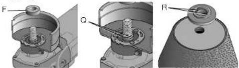 DEWALT DCB201-B3 - INSTALLATION DES MEULES BOISSEAUX CONIQUES (FIG. 15) - 1