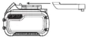 DEWALT DCS378 - Transportar la bateria FLEXVOLTTM - 1