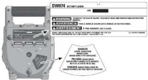 DEWALT DCB119 - Safety Instructions for Lasers - 3