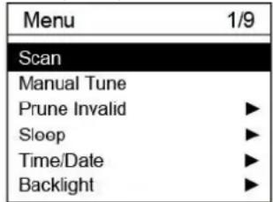 Audizio Milan - MENU PRINCIPAL MODE DAB - 1