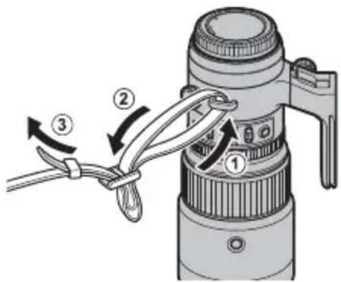 FUJIFILM GF500mmF5.6 R LM OIS WR - Attaching the Shoulder Strap - 1