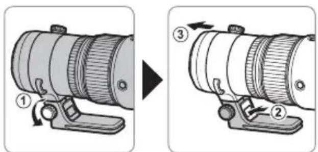 FUJIFILM GF500mmF5.6 R LM OIS WR - Removing the Tripod Collar Foot - 2