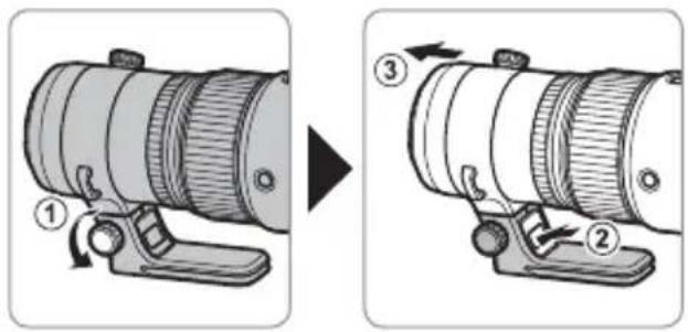 FUJIFILM GF500mmF5.6 R LM OIS WR - De Statiefgondelvoetverwijderen - 1