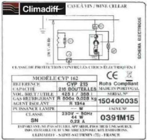 CLIMADIFF Cvp185 - EPREL - 2