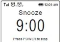 Audizio Lucca - Arrêter l'alarme / Activer la function Snooze - 1