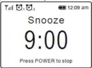 Audizio Lucca - Stopping Alarm/Activate the Snooze function - 1