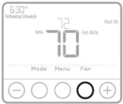 HONEYWELL T4 Pro TH4110U2005 - Configuraciones de funcionamiento del ventilador - 1