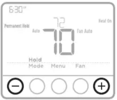 HONEYWELL T4 Pro TH4110U2005 - Anulación del cronograma del programa (permanente) - 1