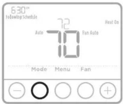 HONEYWELL T4 Pro TH4110U2005 - Réglages pour le fonctionnement du système - 1