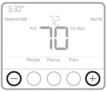 HONEYWELL T4 Pro TH4110U2005 - Anulación del cronograma del programa (temporal) - 1