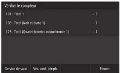 CANON WG7550Z - Test de communication avec le serveur de suivi - 2