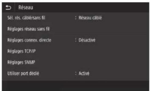 CANON WG7550Z - Etape 2 Connexion à un réseau filaire/sans fil Connexion par réseau filaire - 2