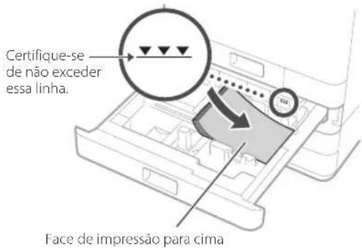 CANON WG7550Z - Carregando papel na gaveta para papel - 3