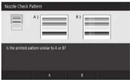 CANON WG7550Z - Print Out and Check a Nozzle Check Pattern - 5