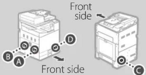 CANON WG7550Z - ▲Transporting the Machine - 1