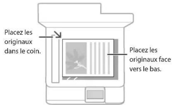 CANON WG7550Z - Positionnement des originaux - 1