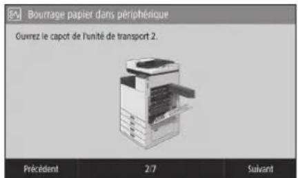 CANON WG7550Z - Des bourrages de papier se sont produits - 1