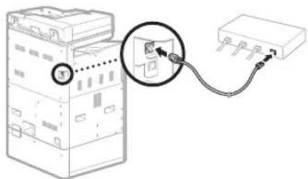 CANON WG7550Z - Schritt 2 Verbindung zu einem Wired LAN/Wireless LAN herstellen Verbinden über Wired LAN - 4