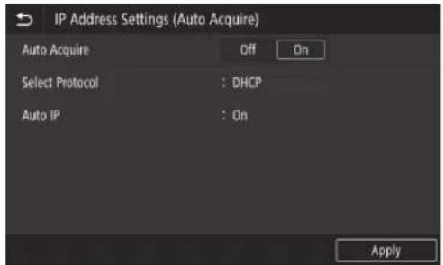 CANON WG7550Z - Een IPv4-adres instellen - 4
