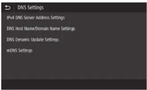 CANON WG7550Z - Impostazione del DNS - 2
