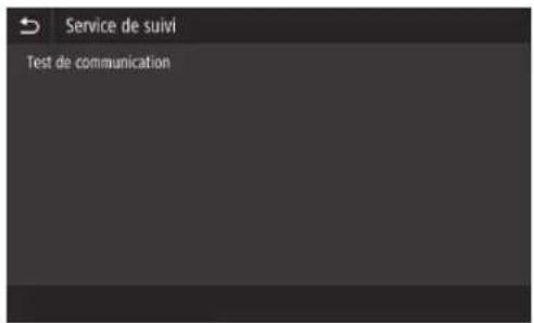 CANON WG7550Z - Test de communication avec le serveur de suivi - 3