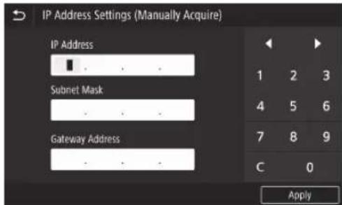 CANON WG7550Z - Een IPv4-adres instellen - 6